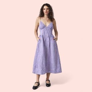Corset Lavender Midi Dress